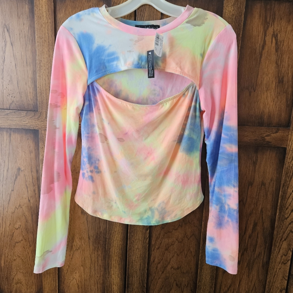 NWT Tye-dye Derek Heart Top